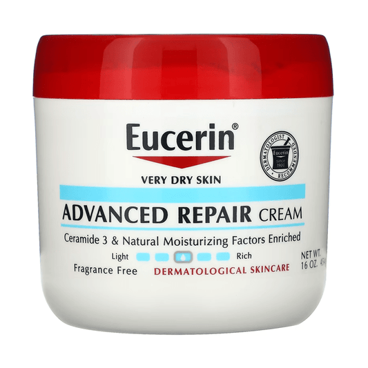 Eucerin Advanced Repair Cream Fragrance Free Body Lotion for Dry Skin - 454g