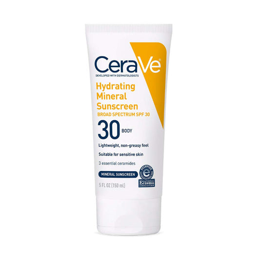 Cerave Hydrating Mineral Body Sunscreen Lotion SPF 30 150ml