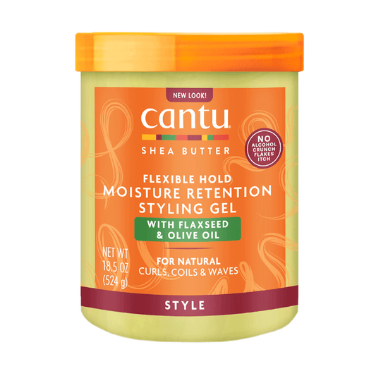 Cantu Shea Butter Flexible Hold Moisture Retention Styling Gel With Flaxseed & Olive Oil - 524g