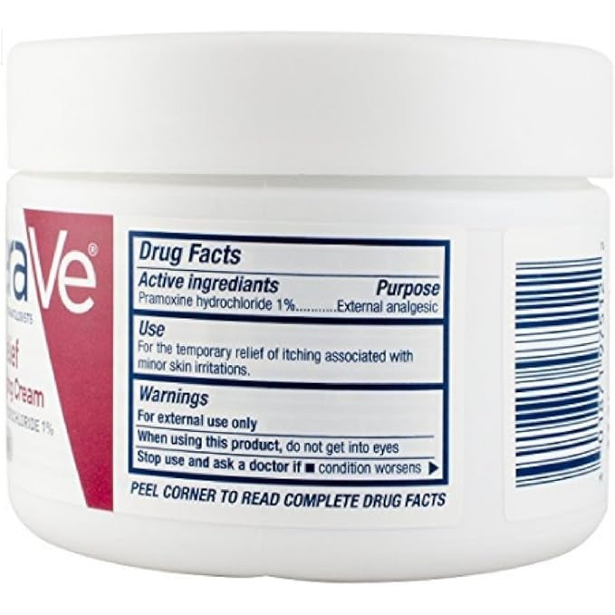 CeraVe Itch Relief Moisturizing Cream Tub 12 oz