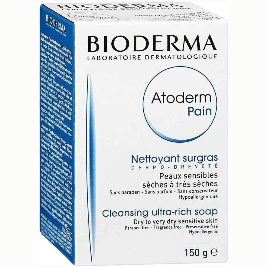 BioDerma Atoderm By Bioderma Pain: Cleansing Ultra Rich Soap 150 g, White, 150 gm