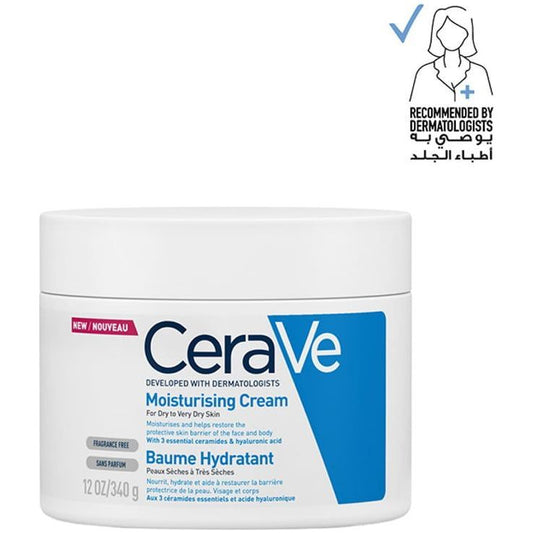 CeraVe Moisturizing Cream for Dry Skin with Hyaluronic Acid 340g