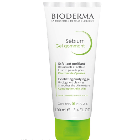 Bioderma Sebium Exfoliating Purifying Gel Combination to Oily Skin, 100ml