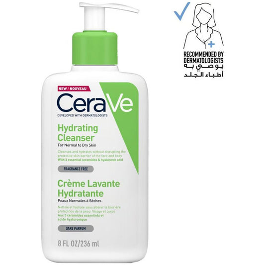 CeraVe Hydrating Cleanser for Normal to Dry Skin with Hyaluronic Acid 236mL