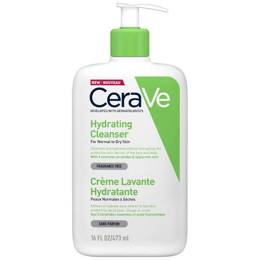CeraVe Hydrating Cleanser for Normal to Dry Skin with Hyaluronic Acid 473mL