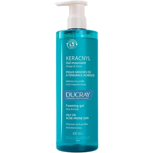 Ducray Keracnyl Foaming Gel for Oily to Acne Prone Skin